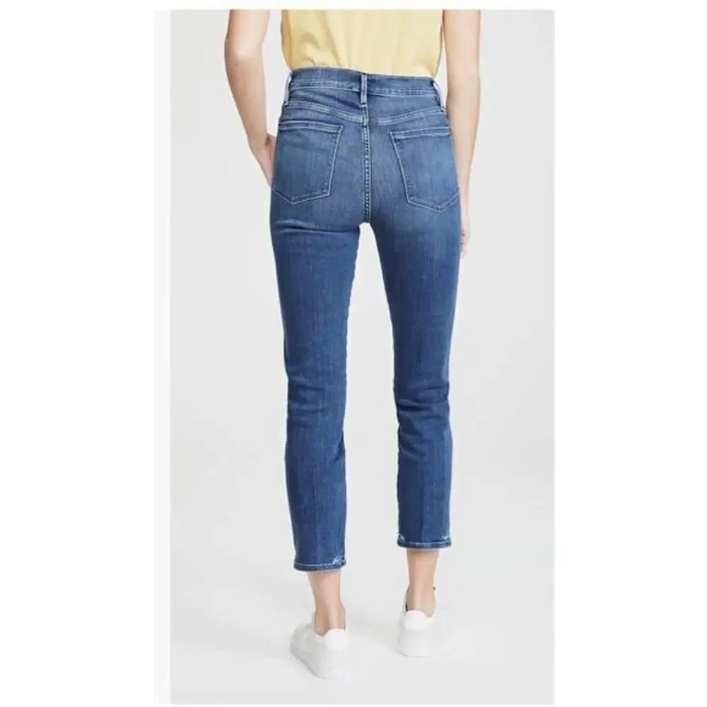 FRAME Le Sylvie Crop Jeans in‎ Edgewater Chew Size 29